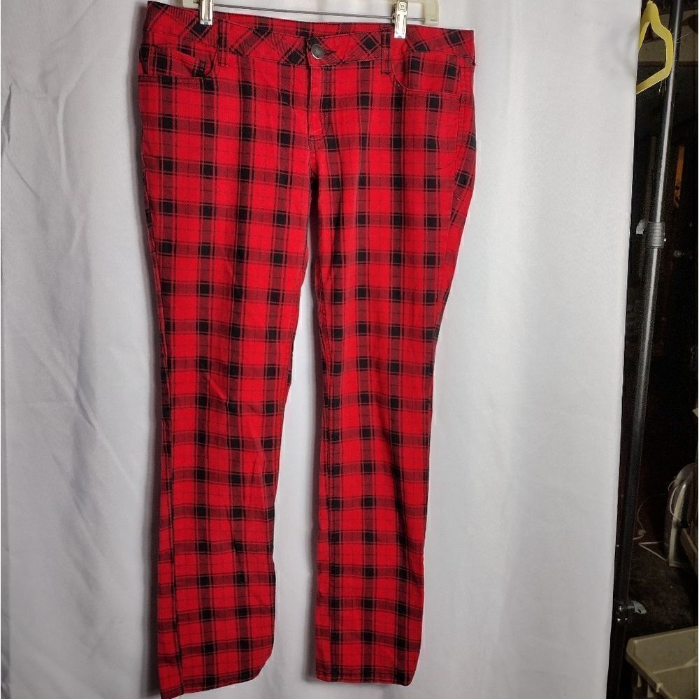 City Streets plaid pants 